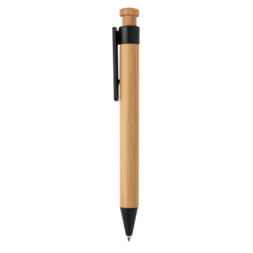 Bambus Stift mit Wheatstraw-Clip Bambus Stift mit Wheatstraw-Clip