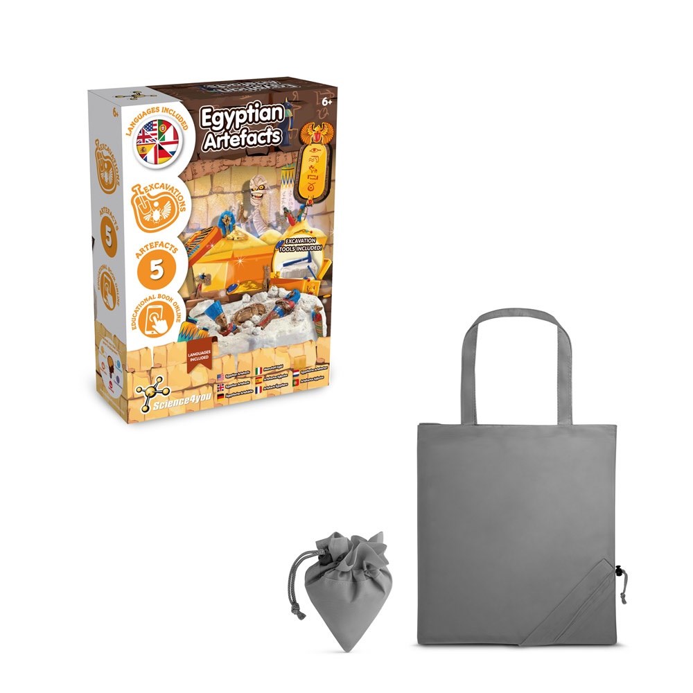 Ancient Egypt Excavation Kit V. Lernspiel lieferung inklusive einer faltbaren geschenktasche aus 190T - Grau
