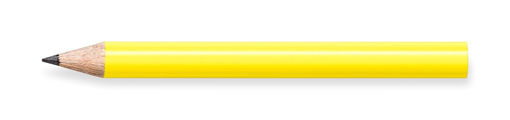 STAEDTLER Bleistift rund, halbe Länge - gelb, Pantone 101