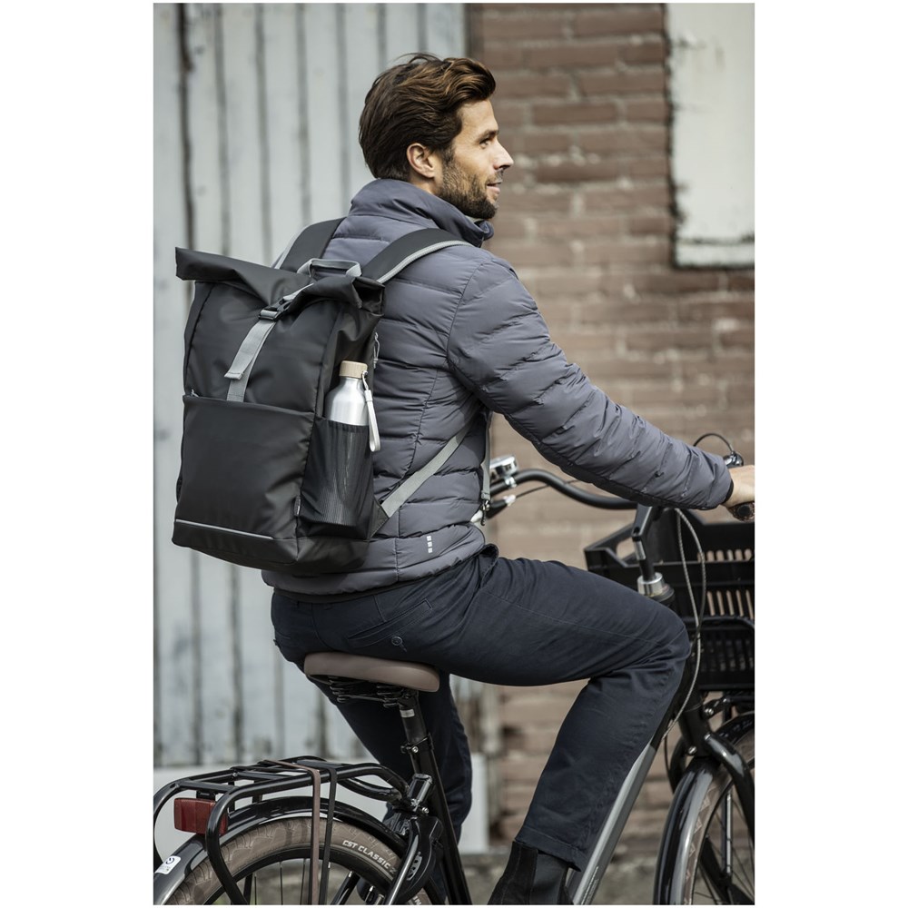 Aqua 15" wasserabweisende Fahrradtasche aus GRS Recyclingmaterial 20 L Aqua 15" wasserabweisende Fahrradtasche aus GRS Recyclingmaterial 20 L