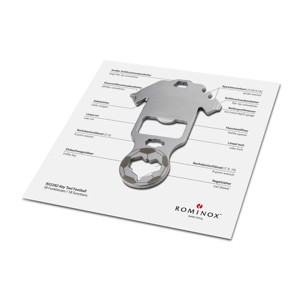 Geschenkartikel: ROMINOX® Key Tool Football / Fußball (18 Funktionen) im Motiv-Mäppchen Deutschland Fußballfan Geschenkartikel: ROMINOX® Key Tool Football / Fußball (18 Funktionen) im Motiv-Mäppchen Deutschland Fußballfan