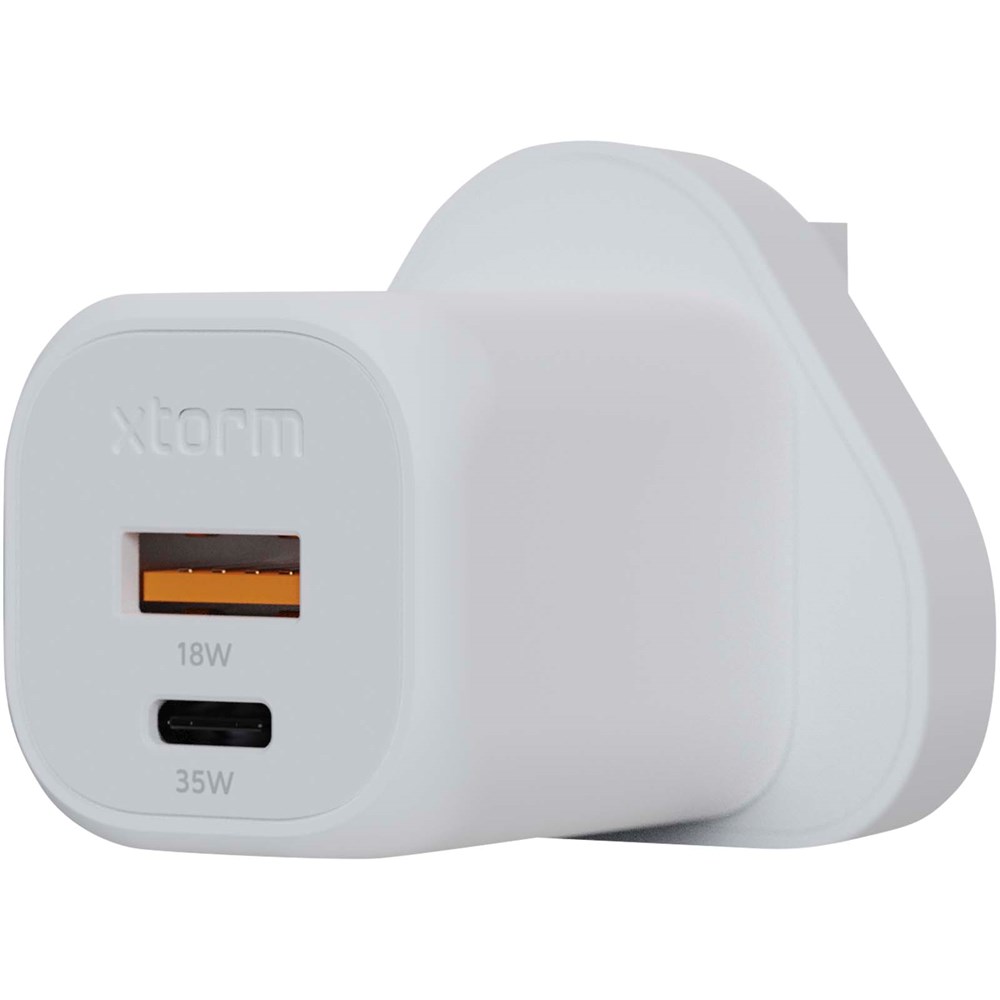 Xtorm XEC035 GaN² Ultra 35 W Wandladegerät mit UK-Stecker Xtorm XEC035 GaN² Ultra 35 W Wandladegerät mit UK-Stecker