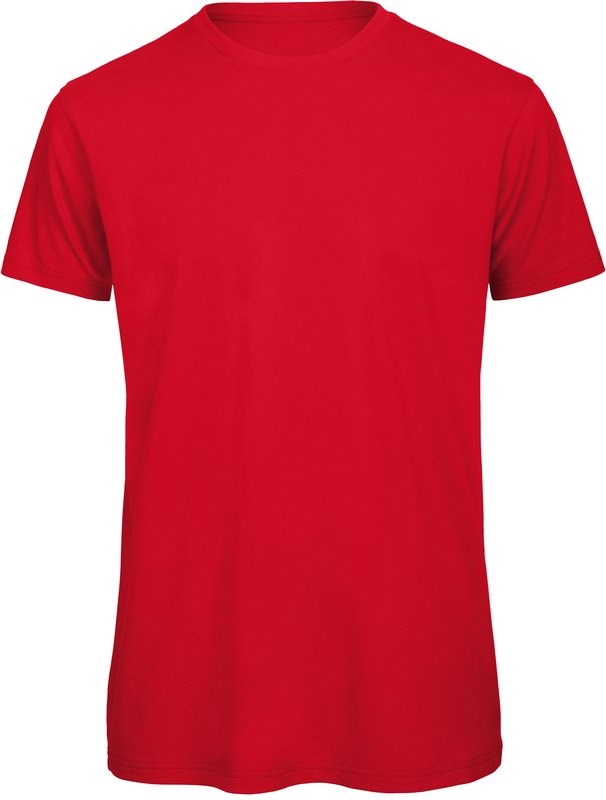B&C Organic Cotton Crew Neck T-shirt Inspire - rot