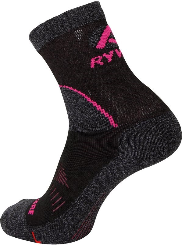 RYWAN Socken Clairiere Climasocks - Schwarz / Rosa