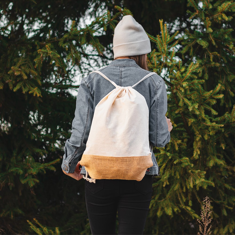 Oeko-Tex® STANDARD 100 zertifizierte Gymbag mit Juteboden Oeko-Tex® STANDARD 100 zertifizierte Gymbag mit Juteboden