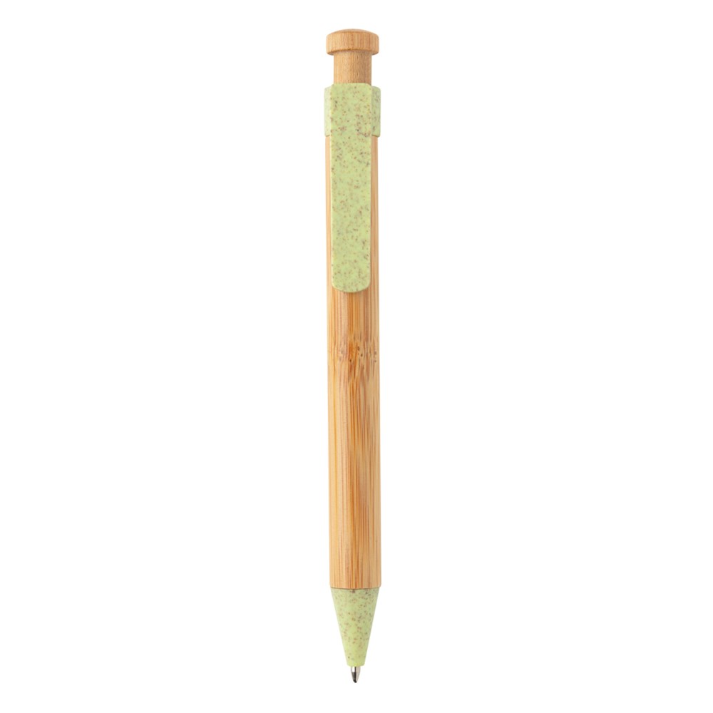 Bambus Stift mit Wheatstraw-Clip Bambus Stift mit Wheatstraw-Clip