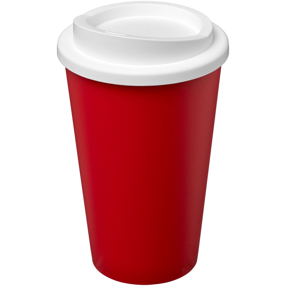 Americano® Eco 350 ml recycelter Becher - rot, weiss