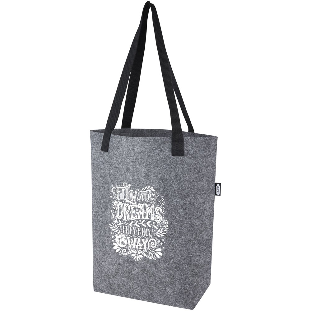 Felta Tragetasche aus GRS-recyceltem Filz mit breitem Boden 12 L Felta Tragetasche aus GRS-recyceltem Filz mit breitem Boden 12 L