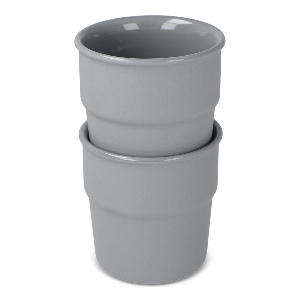 InSideOut Cup Fika Becher 2er Set 280ml - Grau
