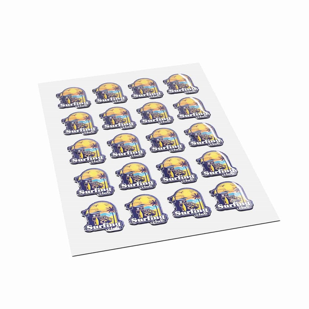 Doming Stickers on A4 sheet Doming Stickers on A4 sheet
