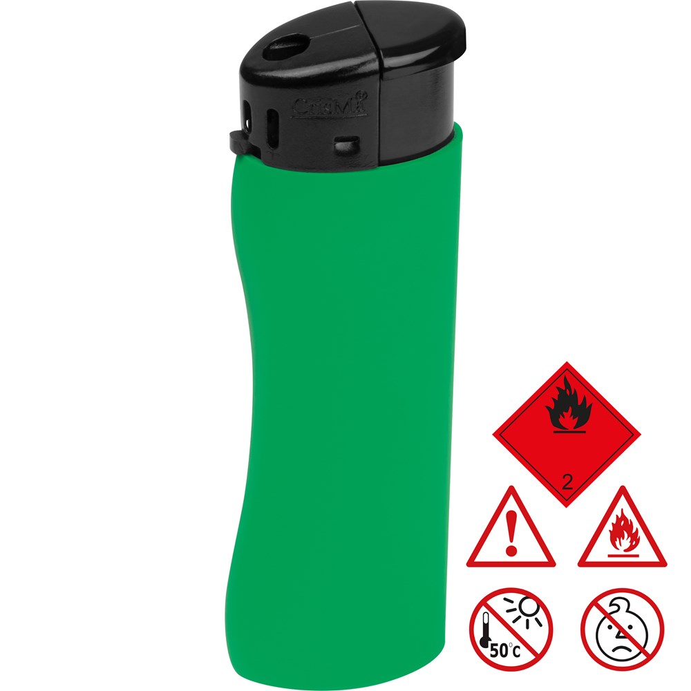 Elektronik Feuerzeug, ergonomisch - Grün
