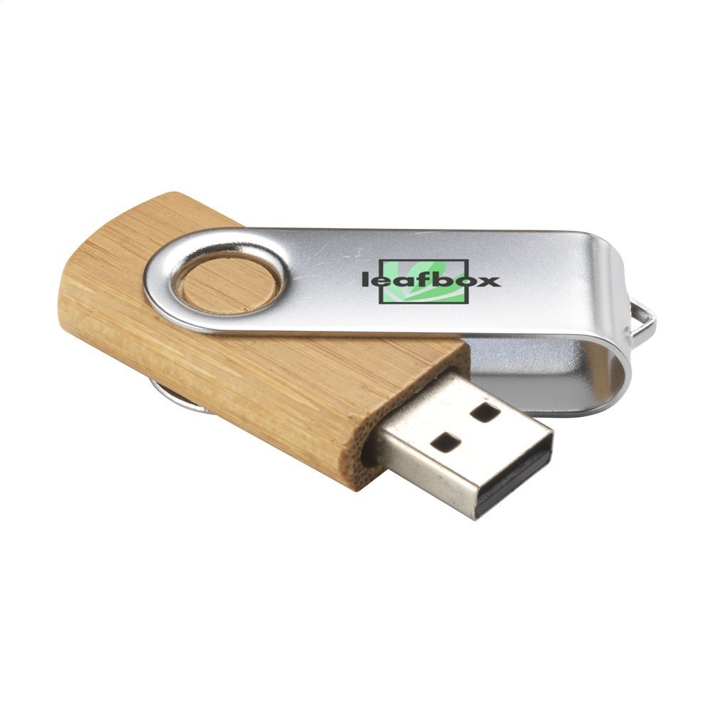 USB Twist Bamboo aus Vorrat 4 GB