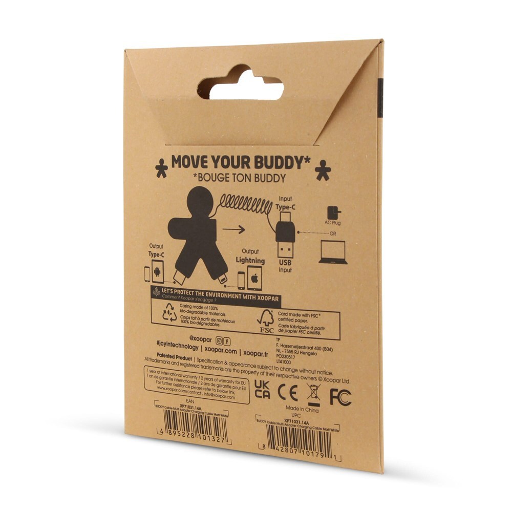 2064 | Xoopar Buddy Eco Charging Cable 2064 | Xoopar Buddy Eco Charging Cable