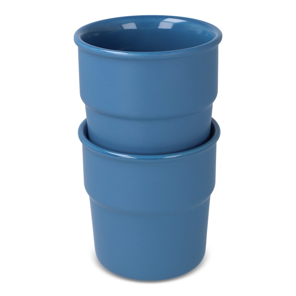 InSideOut Cup Fika Becher 2er Set 280ml - blau