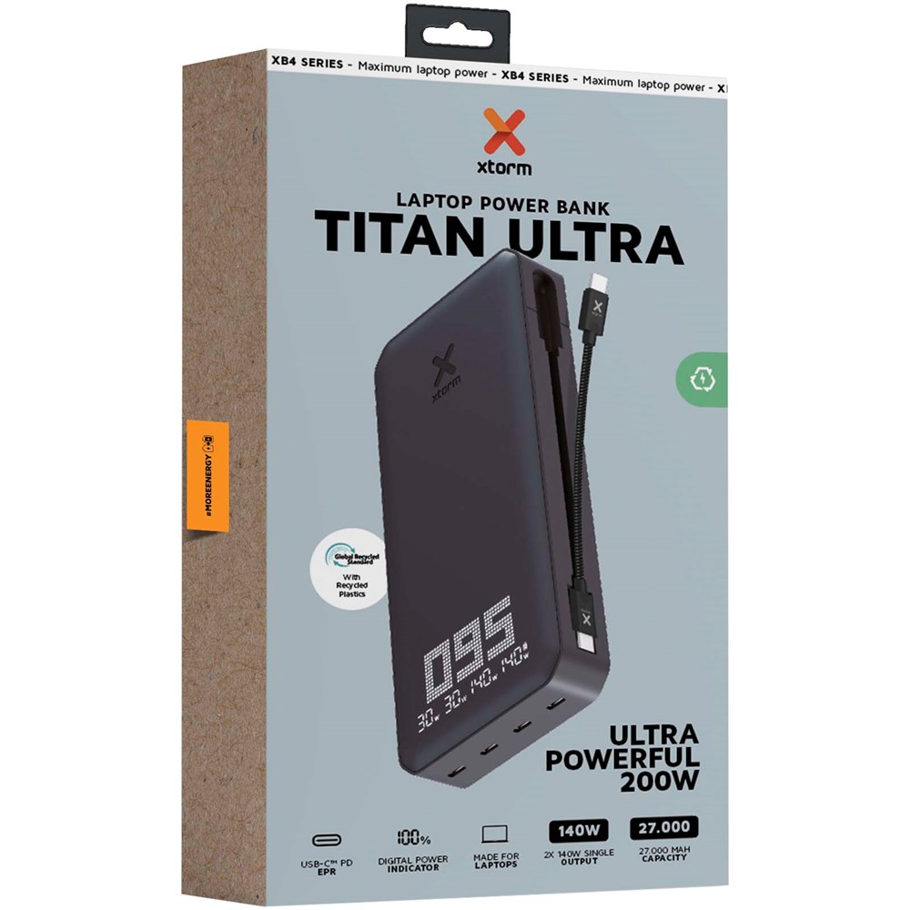 Xtorm XB403 Titan Ultra 27.000 mAh 200 W Laptop-Powerbank Xtorm XB403 Titan Ultra 27.000 mAh 200 W Laptop-Powerbank
