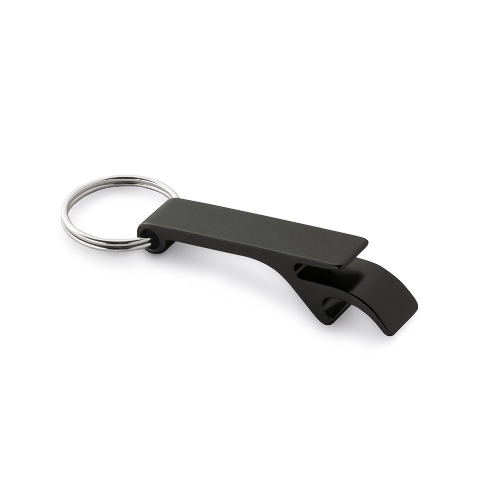 BAITT. Schlüsselanhänger aus Aluminium mit Flaschenöffner - schwarz