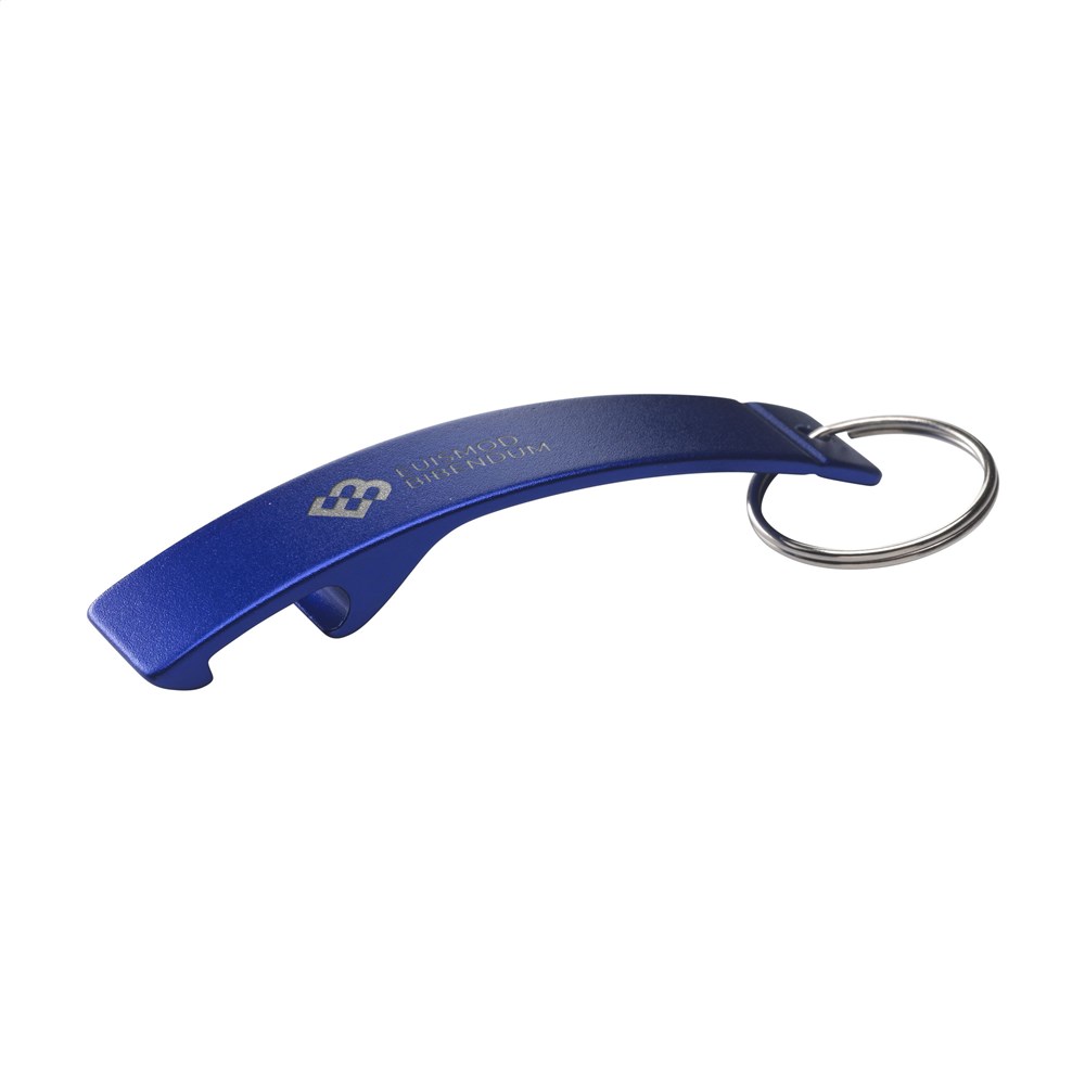 Alu Opener GRS Recycled Öffner Schlüsselanhänger - blau
