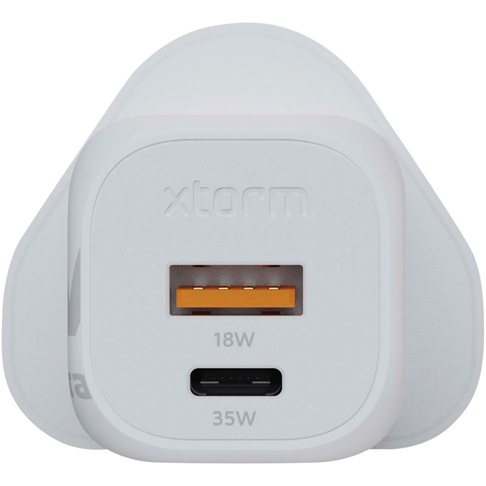 Xtorm XEC035 GaN² Ultra 35 W Wandladegerät mit UK-Stecker Xtorm XEC035 GaN² Ultra 35 W Wandladegerät mit UK-Stecker