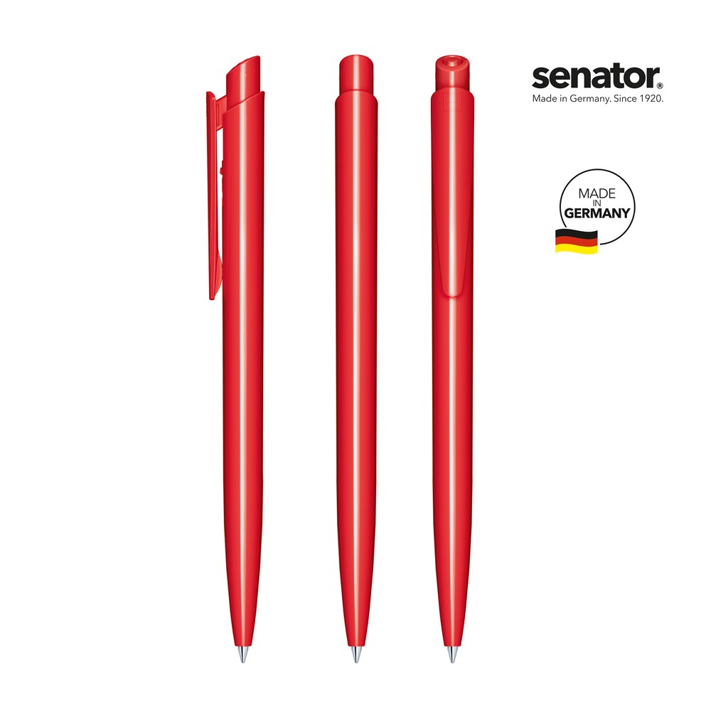 senator® Dart Polished  Druckkugelschreiber - rot 186