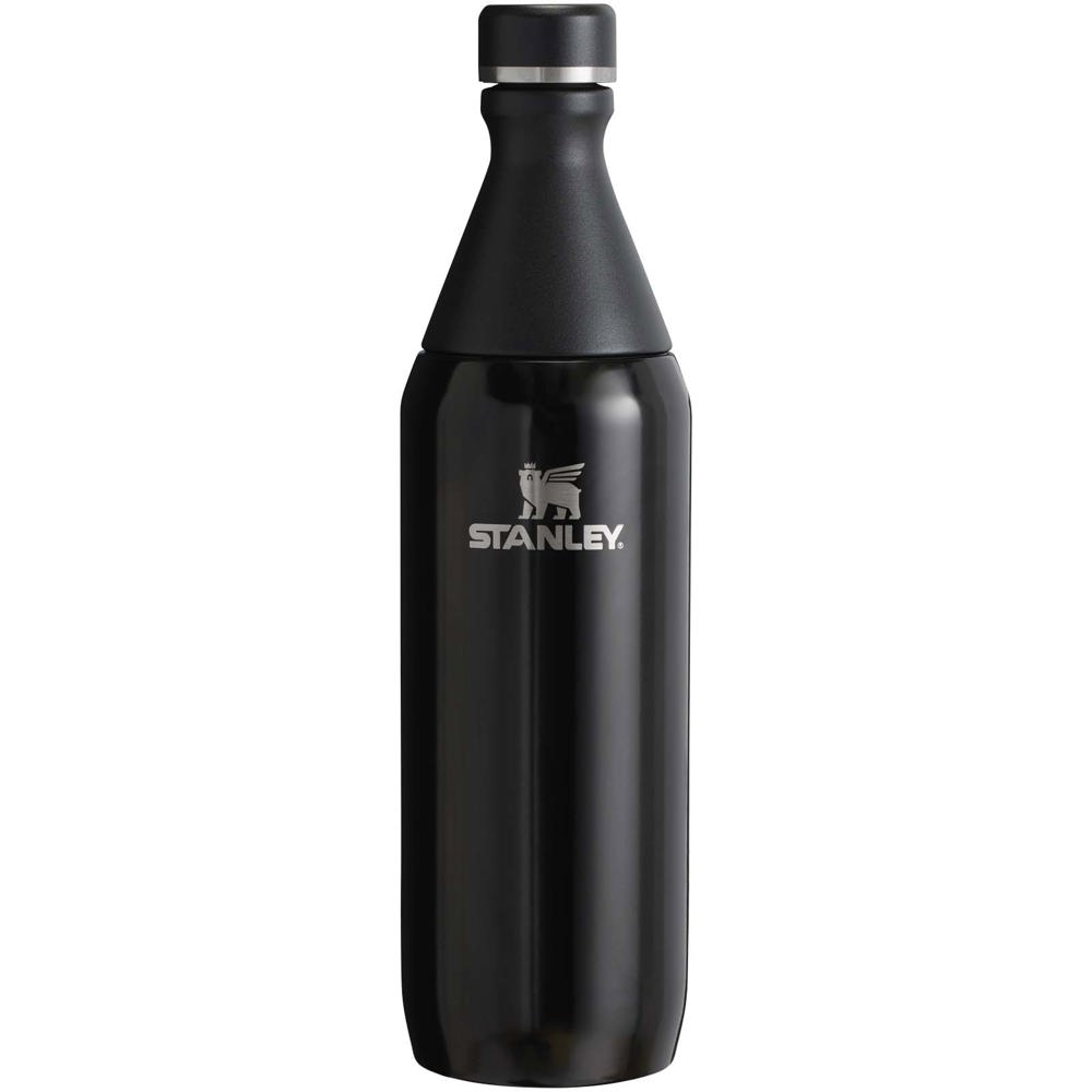 Stanley 600 ml All Day Slim Flasche - schwarz glänzend