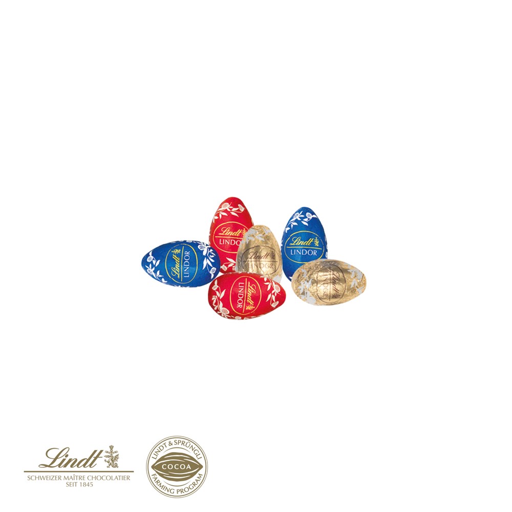 EIER PARADE MIT LINDT SCHOKOLADE EIER PARADE MIT LINDT SCHOKOLADE