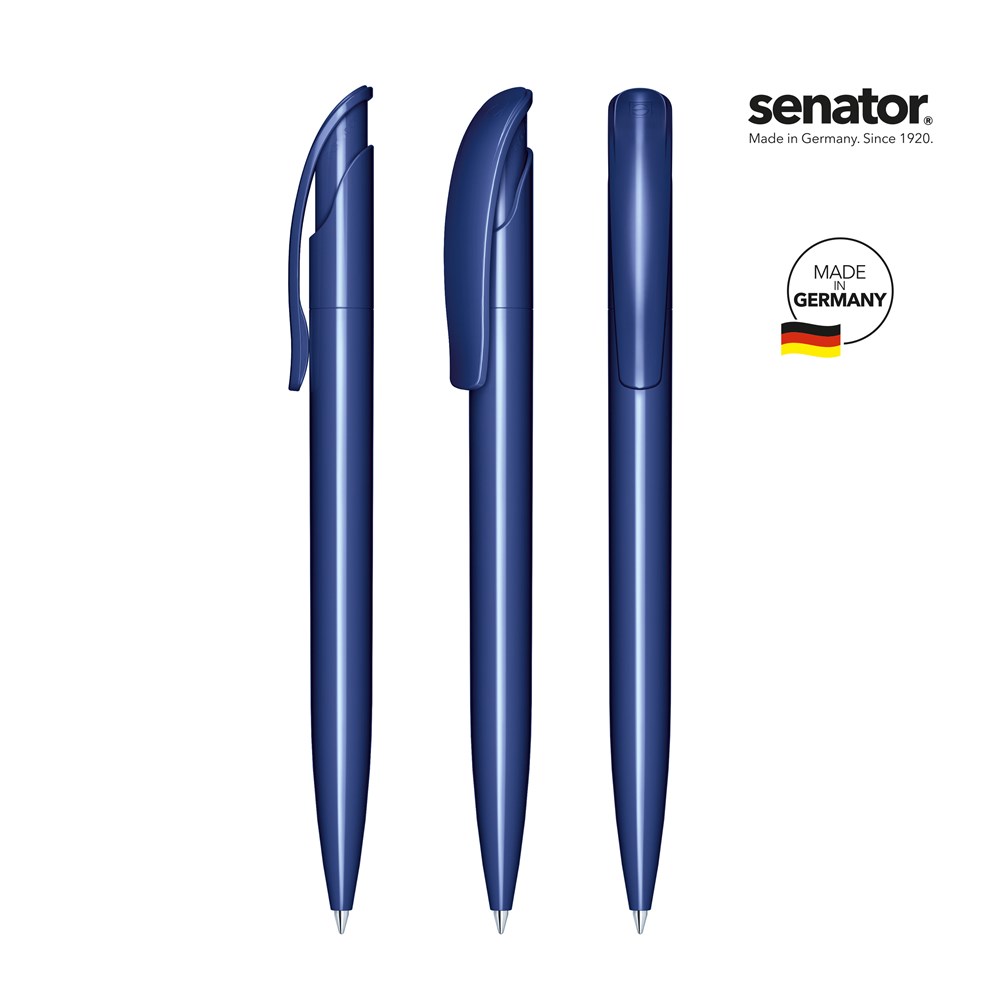 senator® Challenger Polished  Druckkugelschreiber - blau 2757