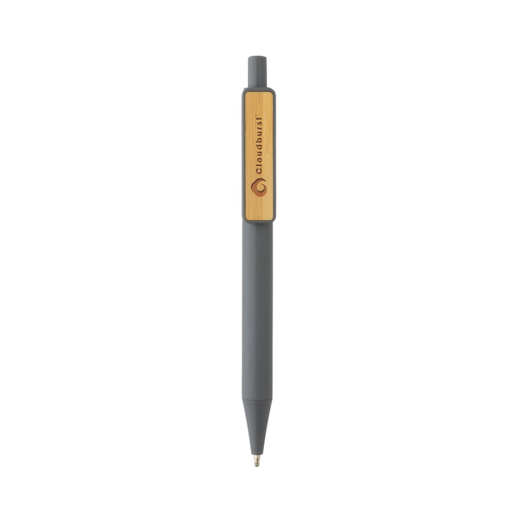 GRS rABS Stift mit Bambus-Clip GRS rABS Stift mit Bambus-Clip