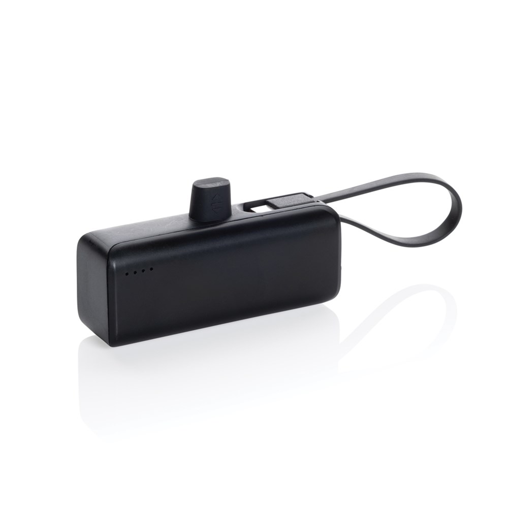 Powerlink 3000mah Powerbank aus RCS rPlastic mit USB-C Kabel Powerlink 3000mah Powerbank aus RCS rPlastic mit USB-C Kabel