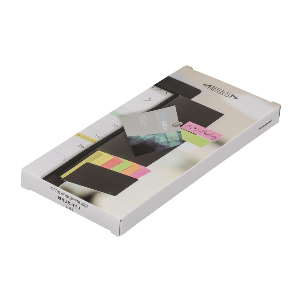Bildschirmpinnwand mit Notizzetteln REFLECTS-LEIRIA Bildschirmpinnwand mit Notizzetteln REFLECTS-LEIRIA