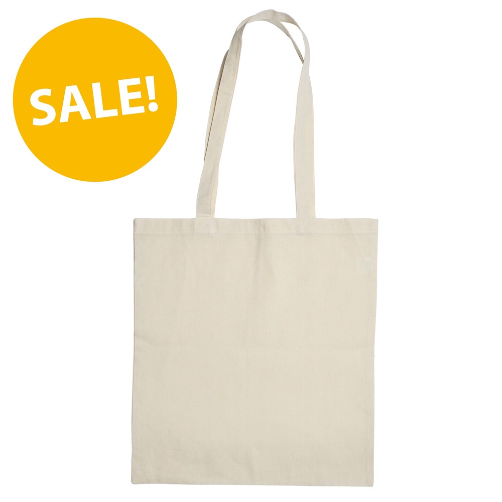 Baumwolltasche mit langen Henkeln, 135 gr/m² - Natur (Natural) / Natur