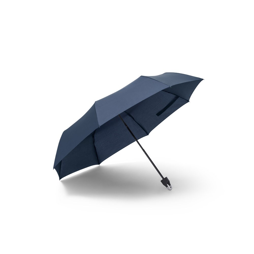 AARON. 21“ faltbarer Regenschirm aus 190T Pongee - blau