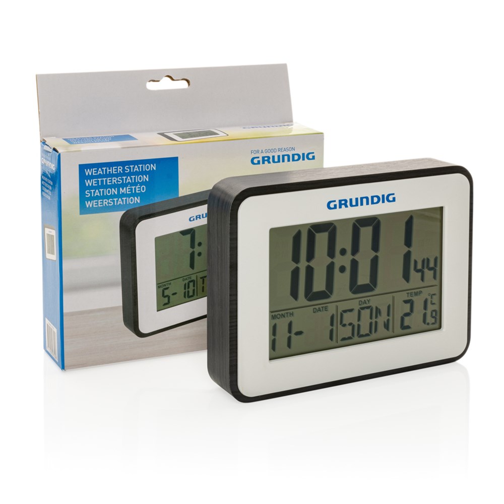 Grundig Thermometer, Wecker und Kalender Grundig Thermometer, Wecker und Kalender