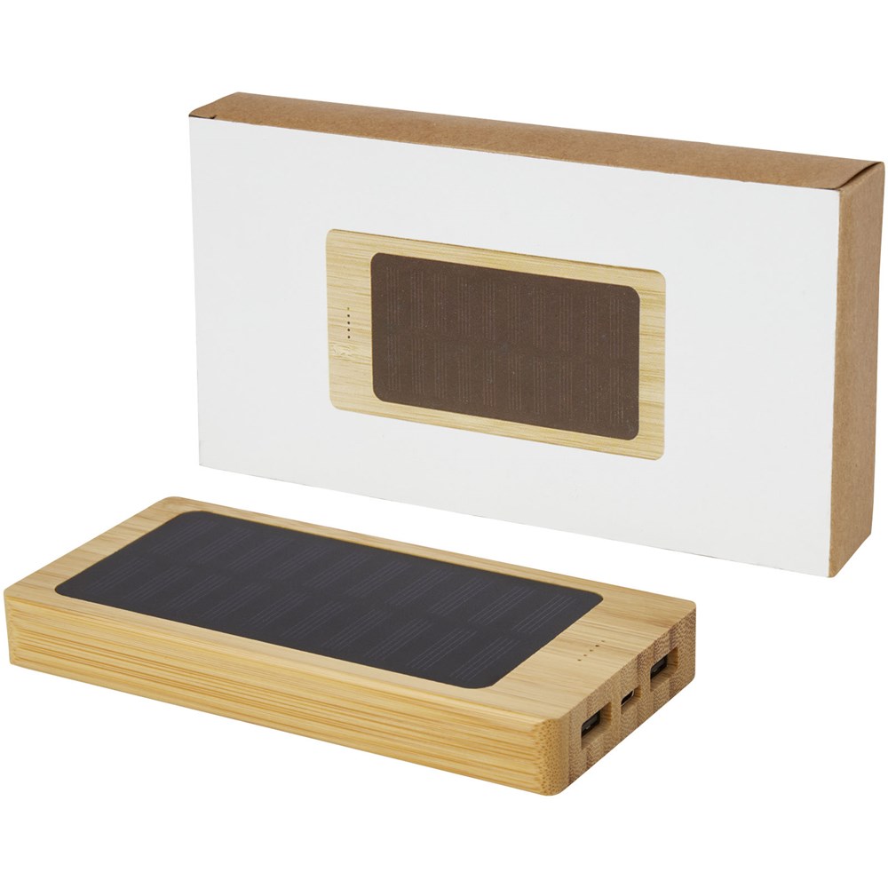 Alata 8000 mAh Bambus Solar-Powerbank Alata 8000 mAh Bambus Solar-Powerbank