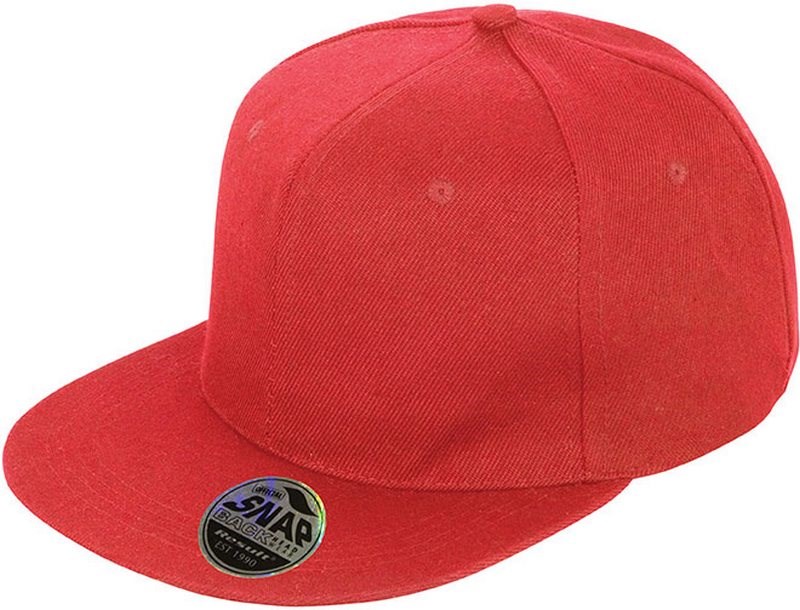 Result Bronx Original Flat Peak Snapback Cap - rot