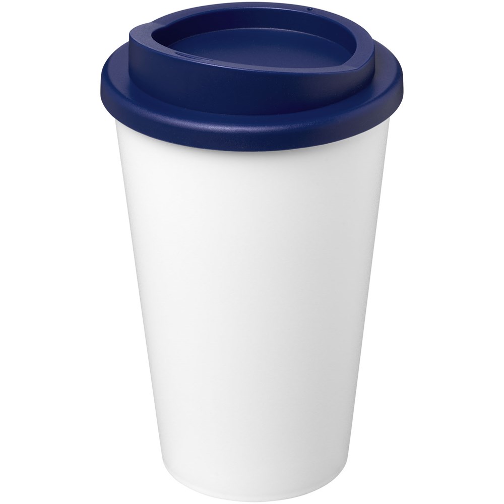 Americano® Eco 350 ml recycelter Becher - weiss, blau