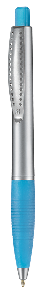 Kugelschreiber CLUB SILVER - caribic-blau TR/FR