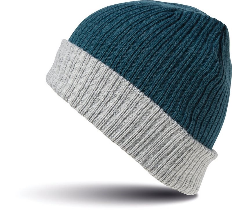 Result Braided Snood - Teal / Grau