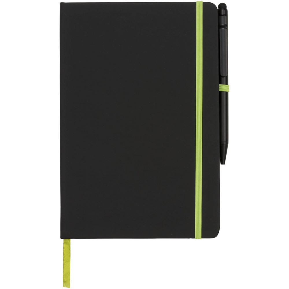 Noir Edge A5 Notizbuch mit farbigem Rand