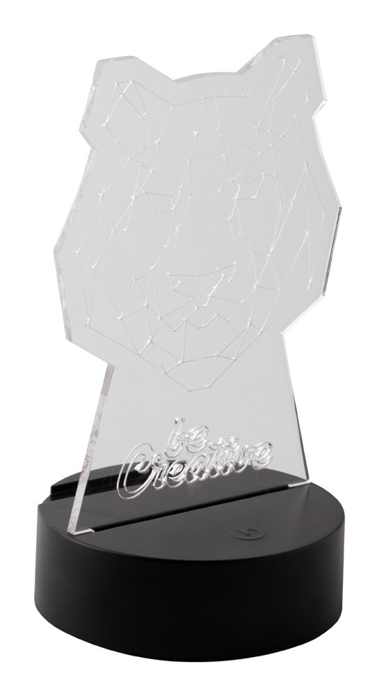 Ledify - Trophäe mit LED-Beleuchtung - transparent/schwarz