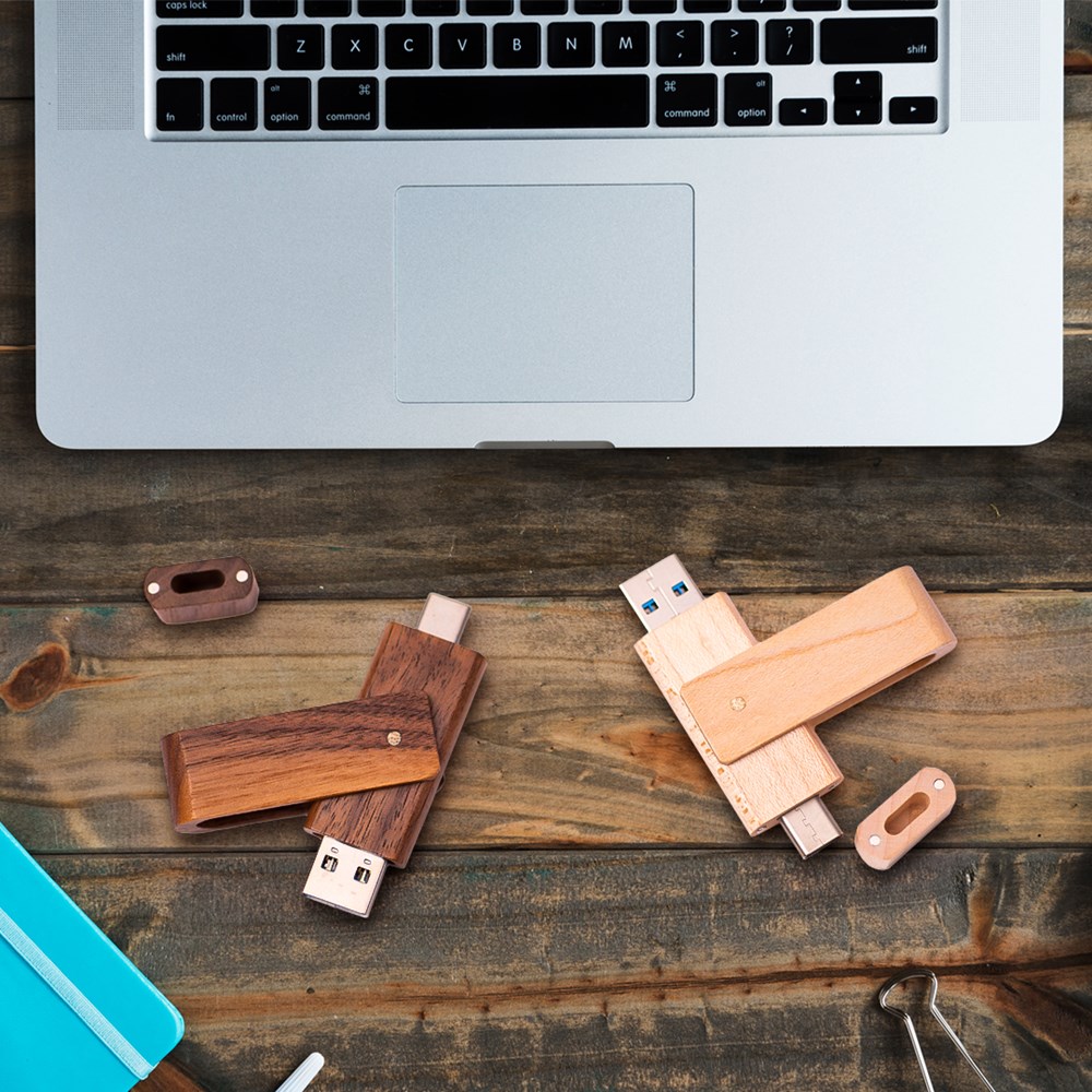 USB Stick WoodDrive OTG-Ahorn-16 GB