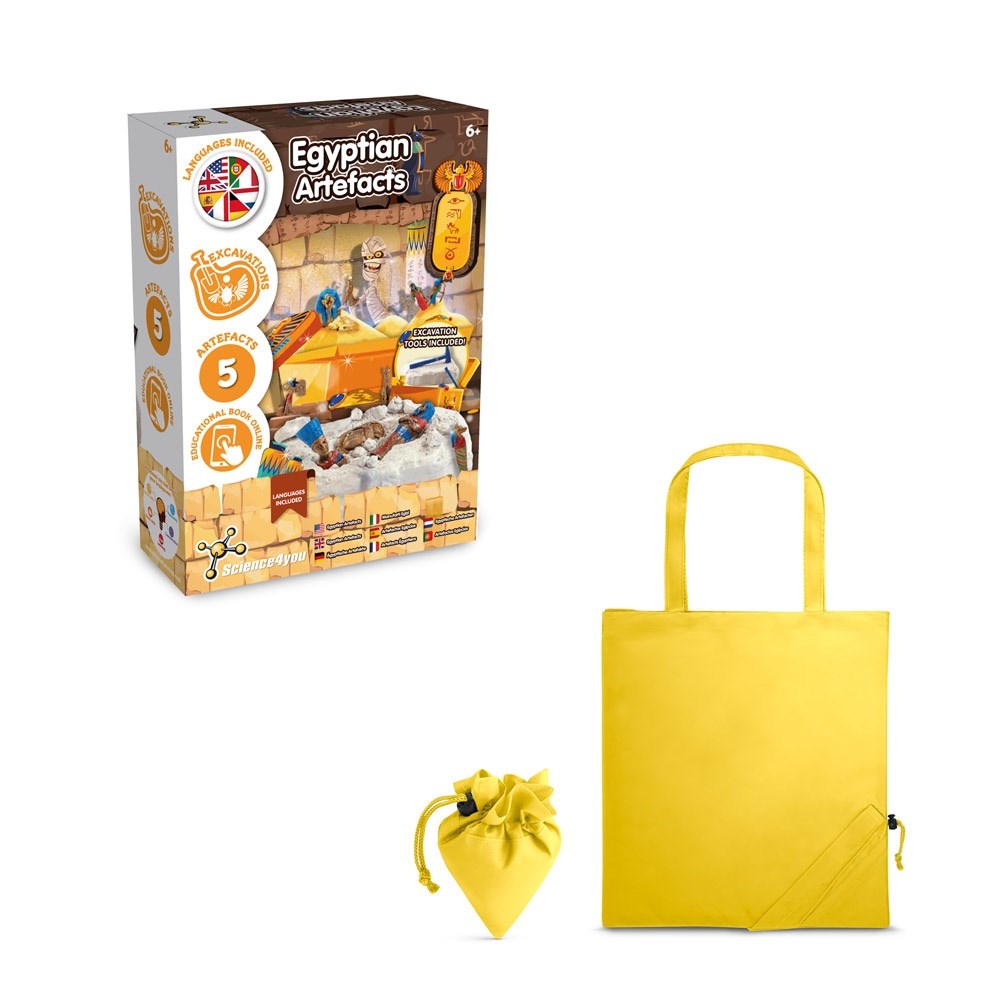 Ancient Egypt Excavation Kit V. Lernspiel lieferung inklusive einer faltbaren geschenktasche aus 190T - gelb