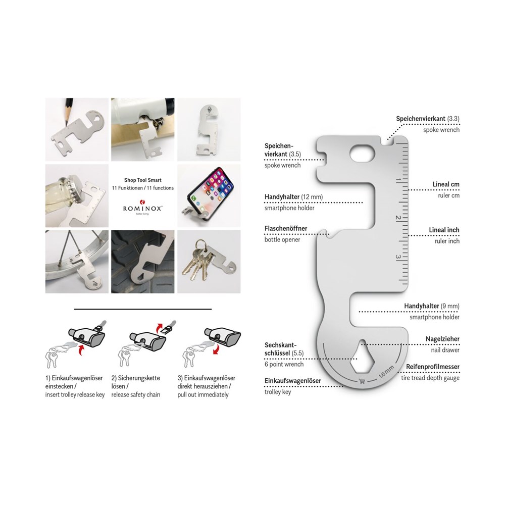 ROMINOX® Shop Tool // Smart - 11 Funktionen ROMINOX® Shop Tool // Smart - 11 Funktionen