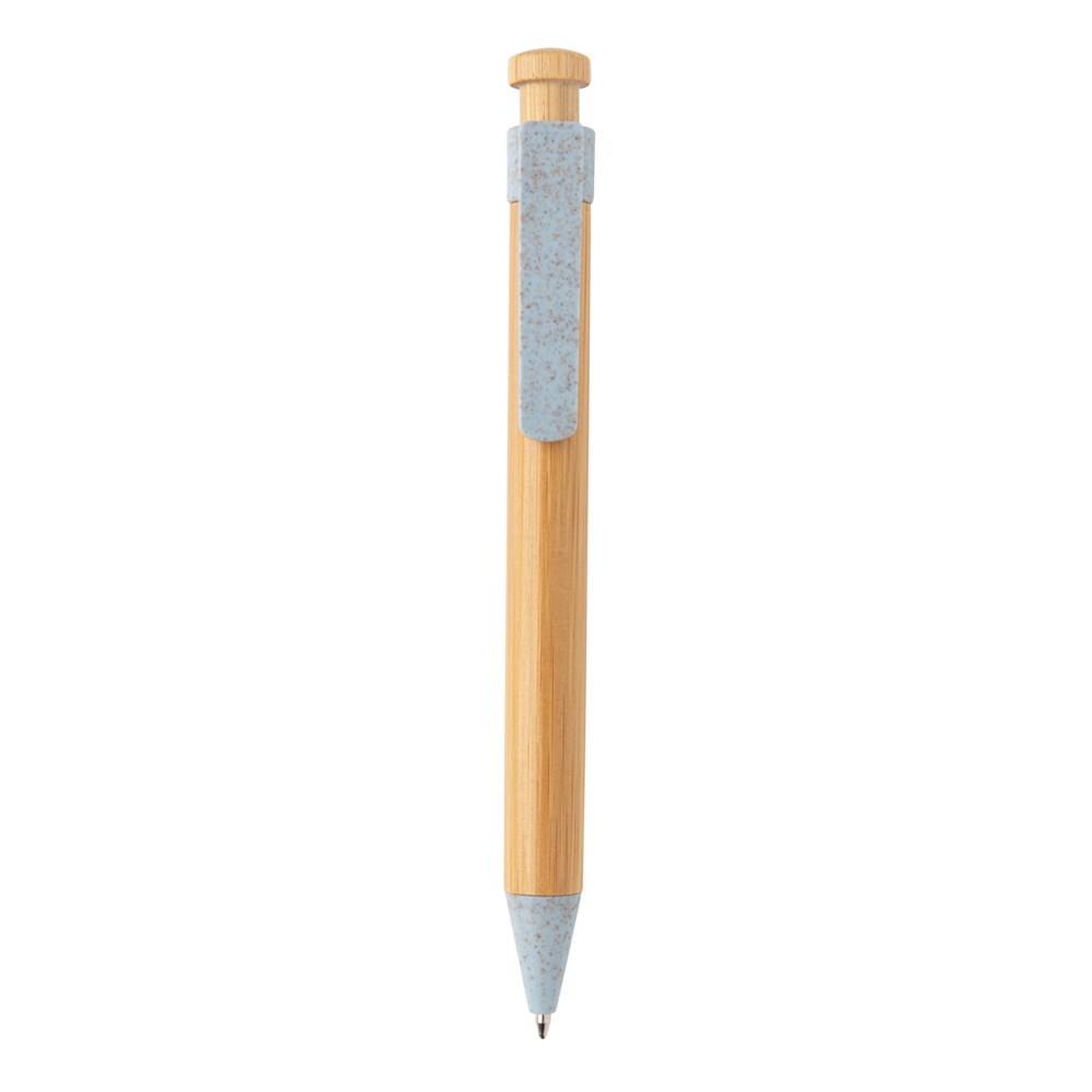 Bambus Stift mit Wheatstraw-Clip Bambus Stift mit Wheatstraw-Clip