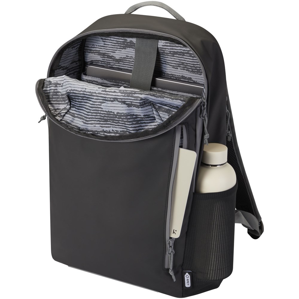 Aqua wasserabweisender 15" Laptop-Rucksack aus GRS Recyclingmaterial 21 L Aqua wasserabweisender 15" Laptop-Rucksack aus GRS Recyclingmaterial 21 L
