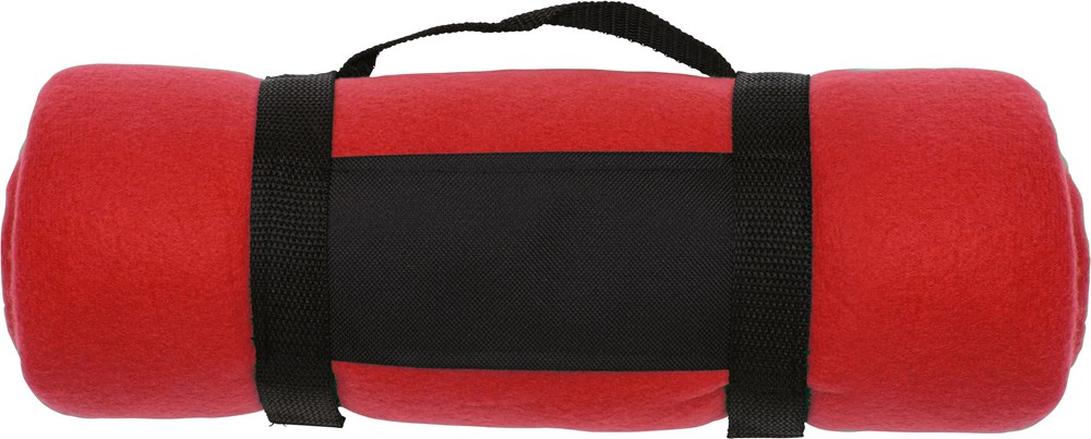 Fleece-Picknickdecke Nora - rot