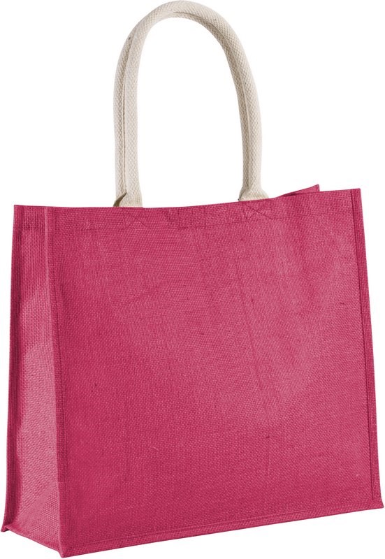 Kimood Jute-Strandtasche - Fuchsie