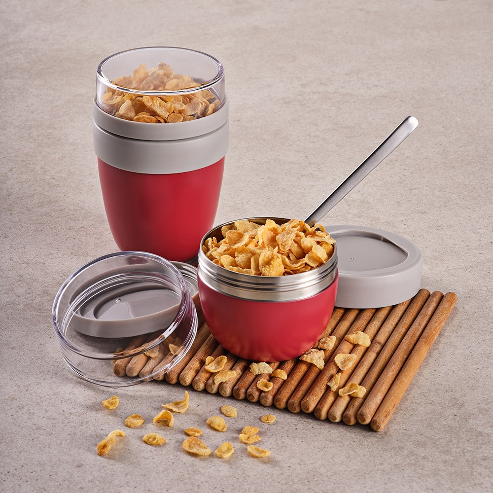 Rembrandt 600 Lunchbecher recy. Edelstahl 580 ml - Burgund Rembrandt 600 Lunchbecher recy. Edelstahl 580 ml - Burgund