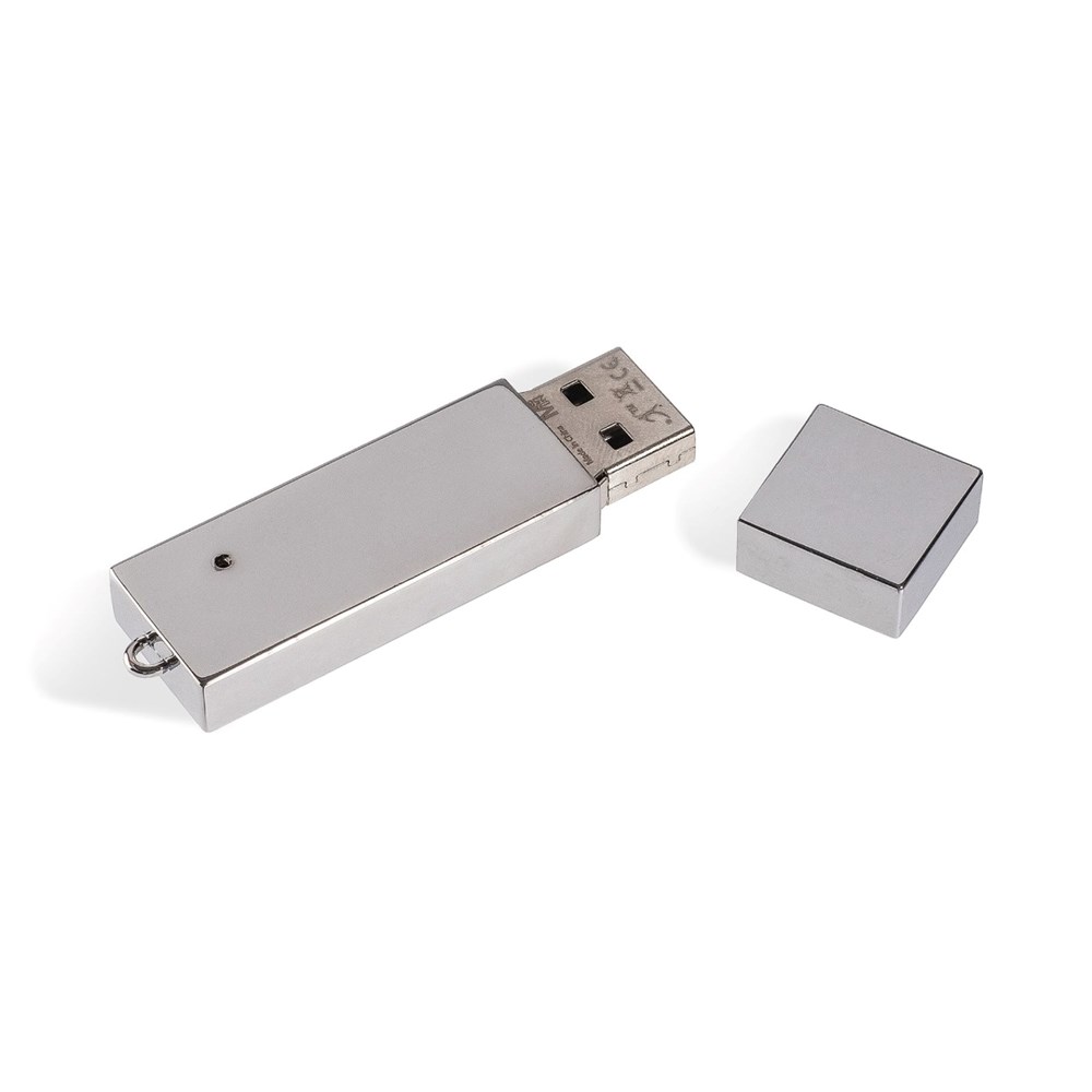 USB-Stick Chrom-Silber-1 GB