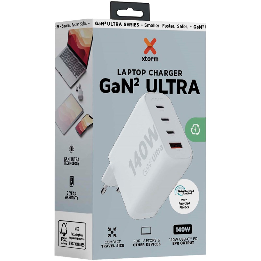 Xtorm XEC140 GaN² Ultra 140 W Wandladegerät Xtorm XEC140 GaN² Ultra 140 W Wandladegerät