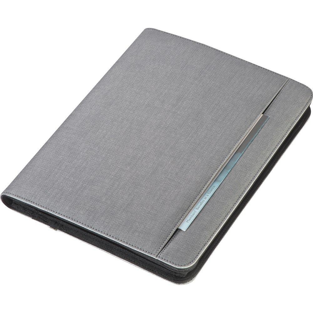 A4 Schreibmappe aus Kunstleder mit integrierter Powerbank A4 Schreibmappe aus Kunstleder mit integrierter Powerbank